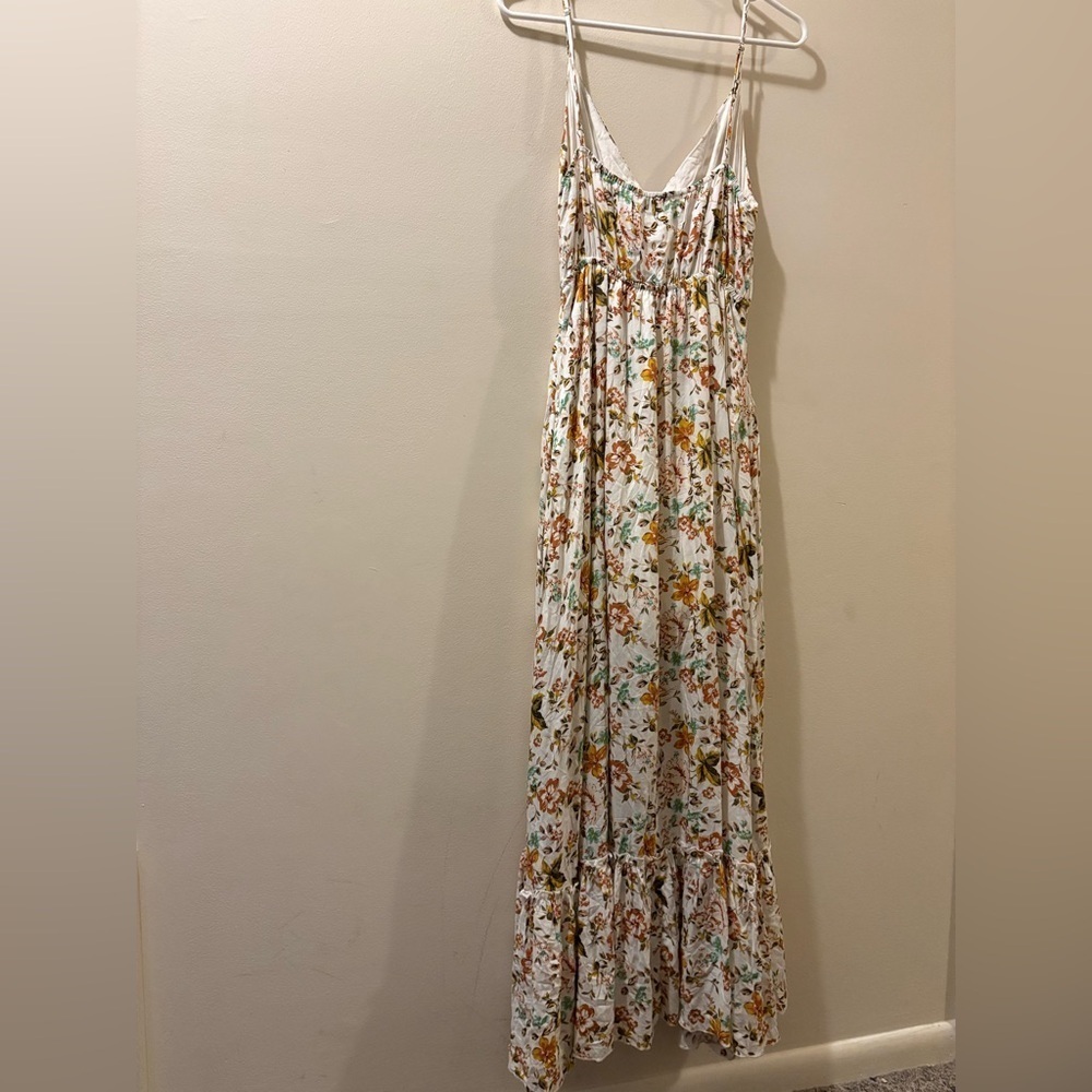 Petal & Pup Floral Maxi Dress - size 8 - spaghetti straps - hi/low hem - Picture 8 of 8